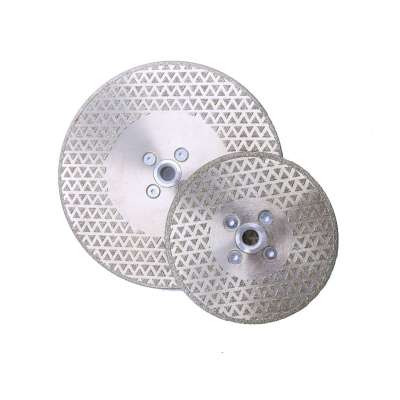 230mm electroplated diamond saw blade with flange for cutting marble, porcelain, granite etc