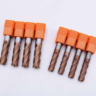 4 Flutes Solid Tungsten Carbide End Mills for Metal Cutting