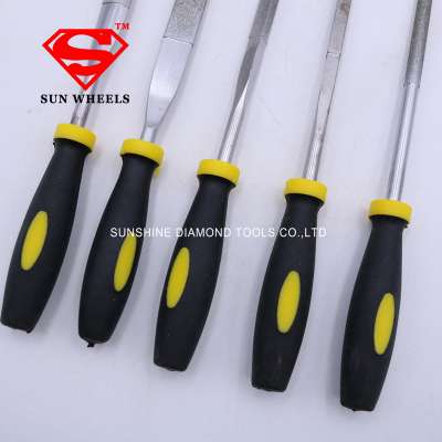 hand tool half round diamond needle file